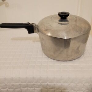 VTG GHC Magnalite Guardian Service Cast Aluminum Pot Pour Spouts Lid MCM Kitchen